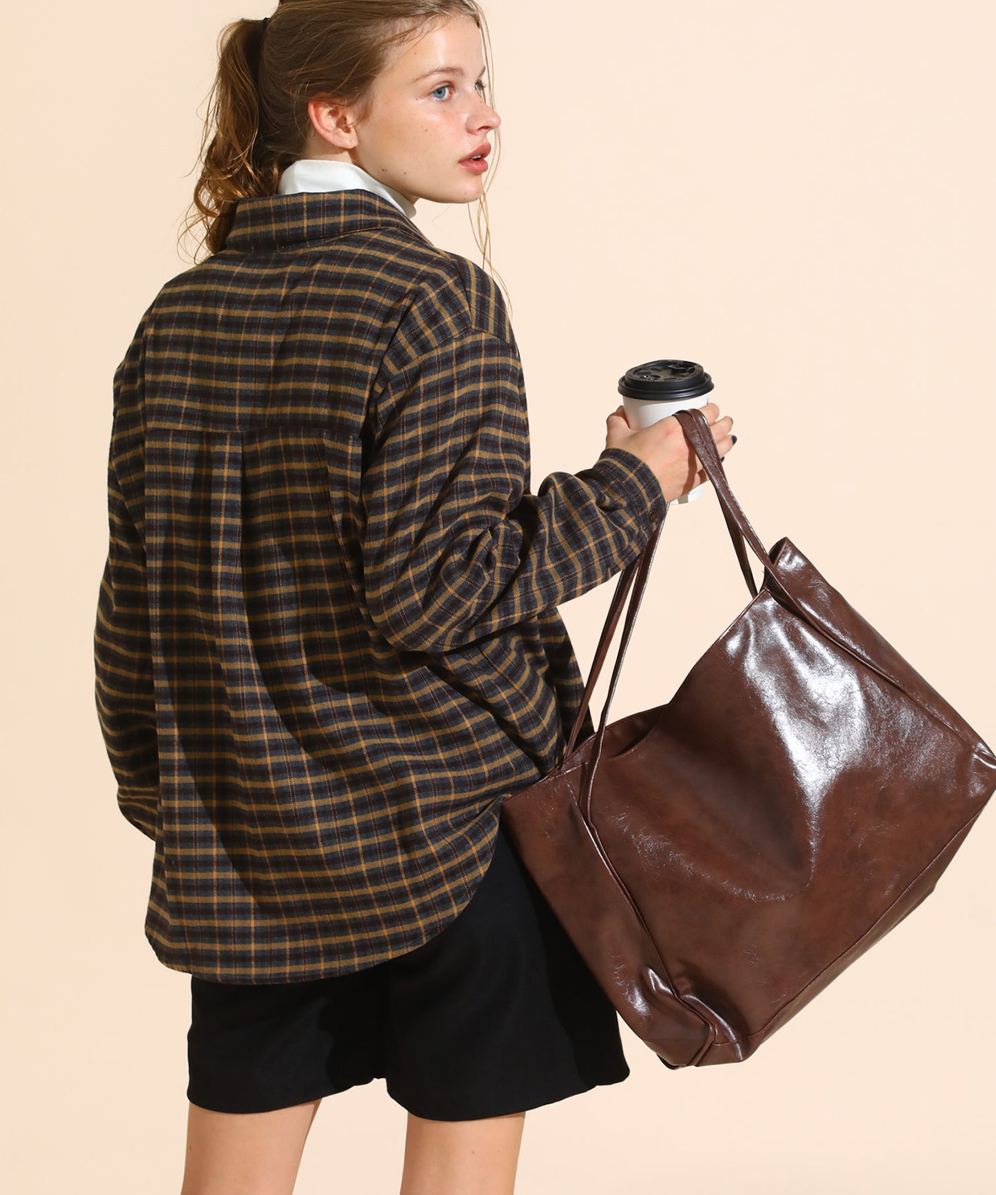 ハイウエストフレアスカンツ