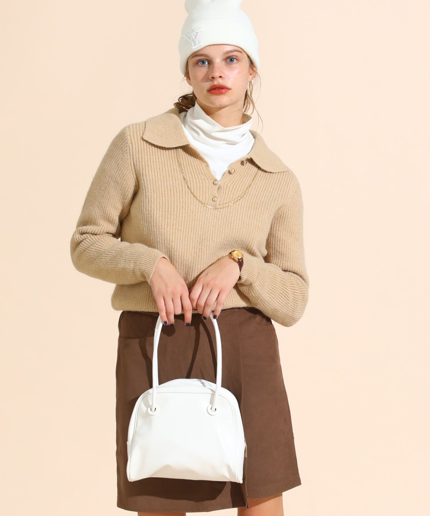 スクエアショルダーバッグ