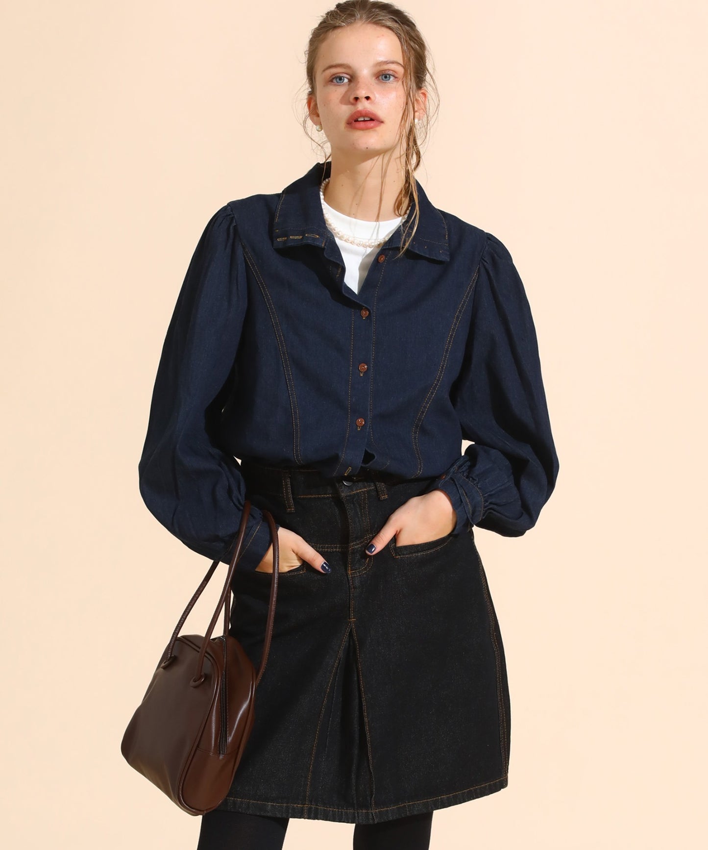 スクエアショルダーバッグ