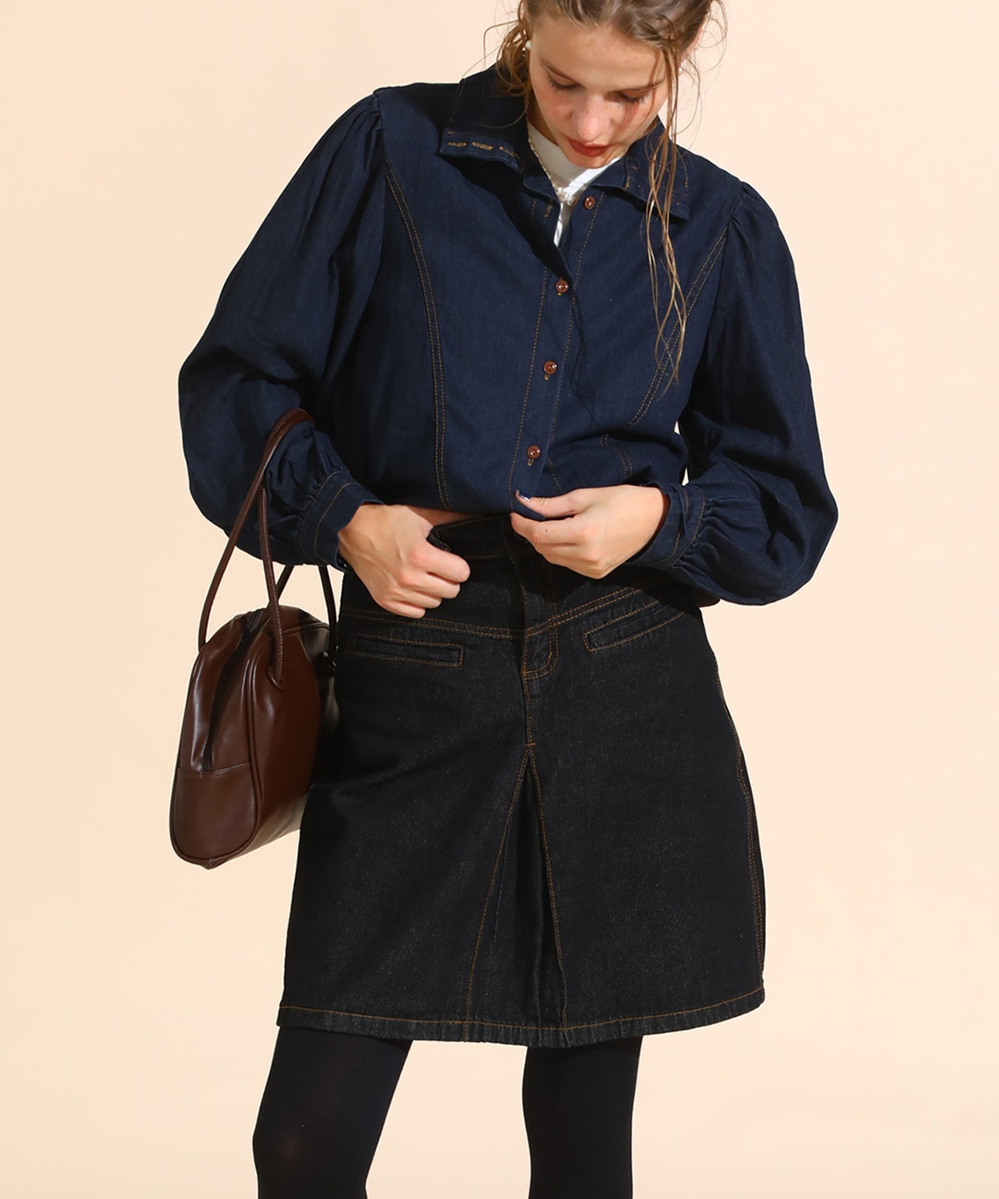 スクエアショルダーバッグ