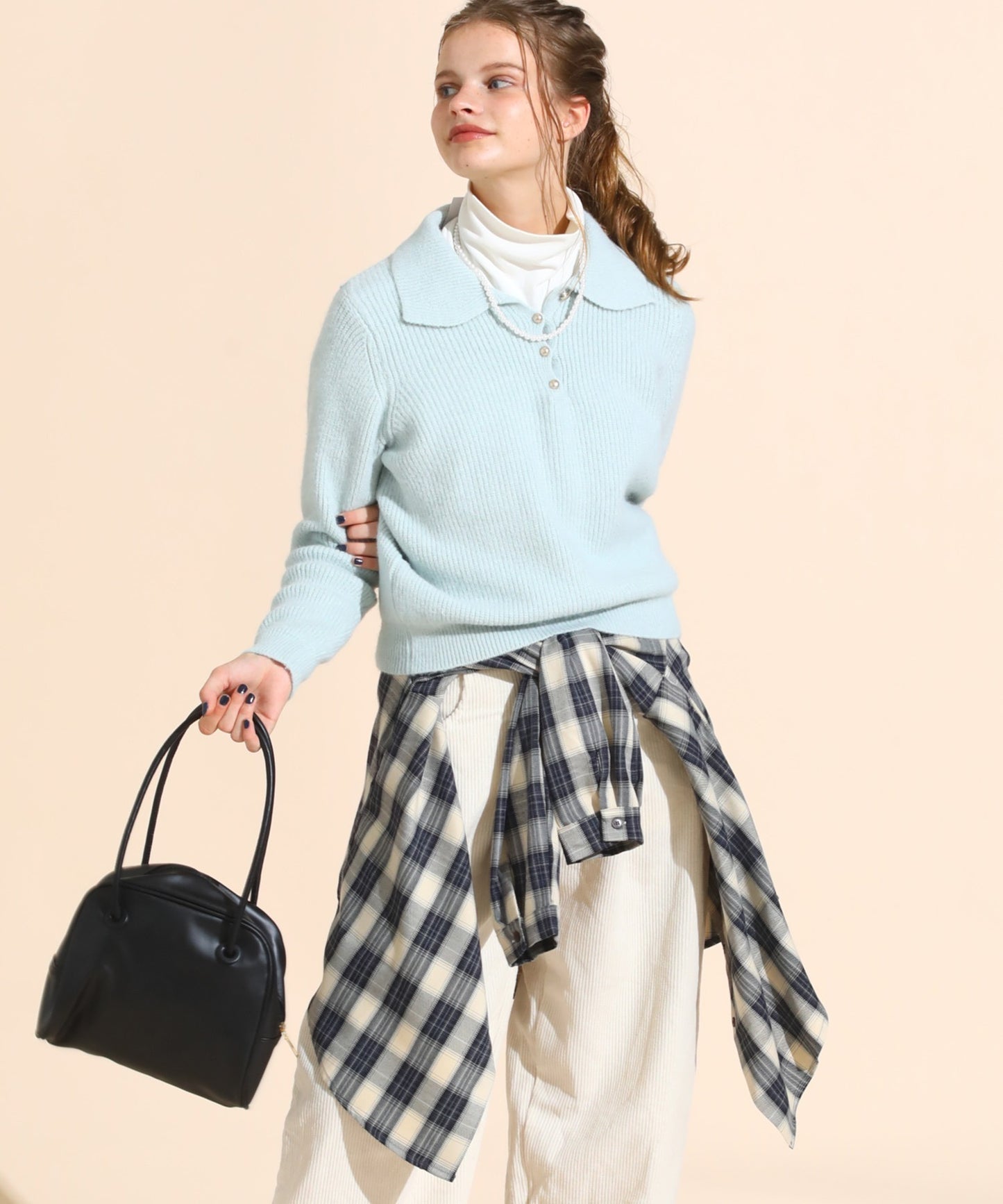 スクエアショルダーバッグ