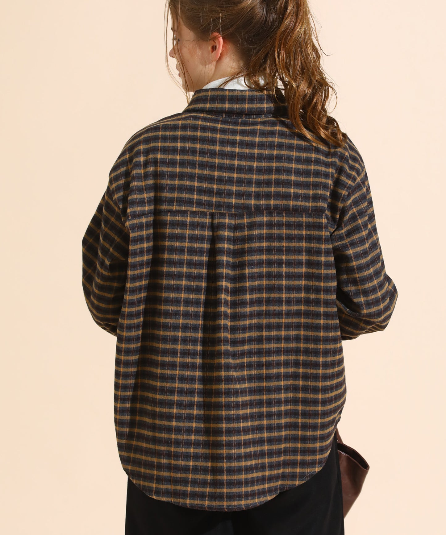 チェックコーデュロイシャツ