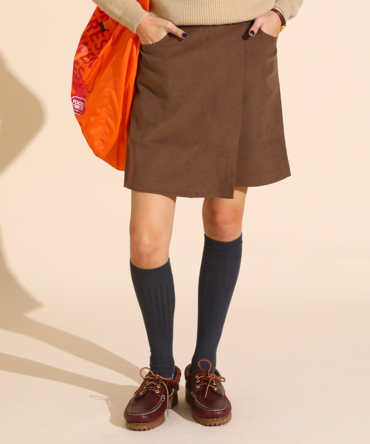 ハイウエストフレアスカンツ