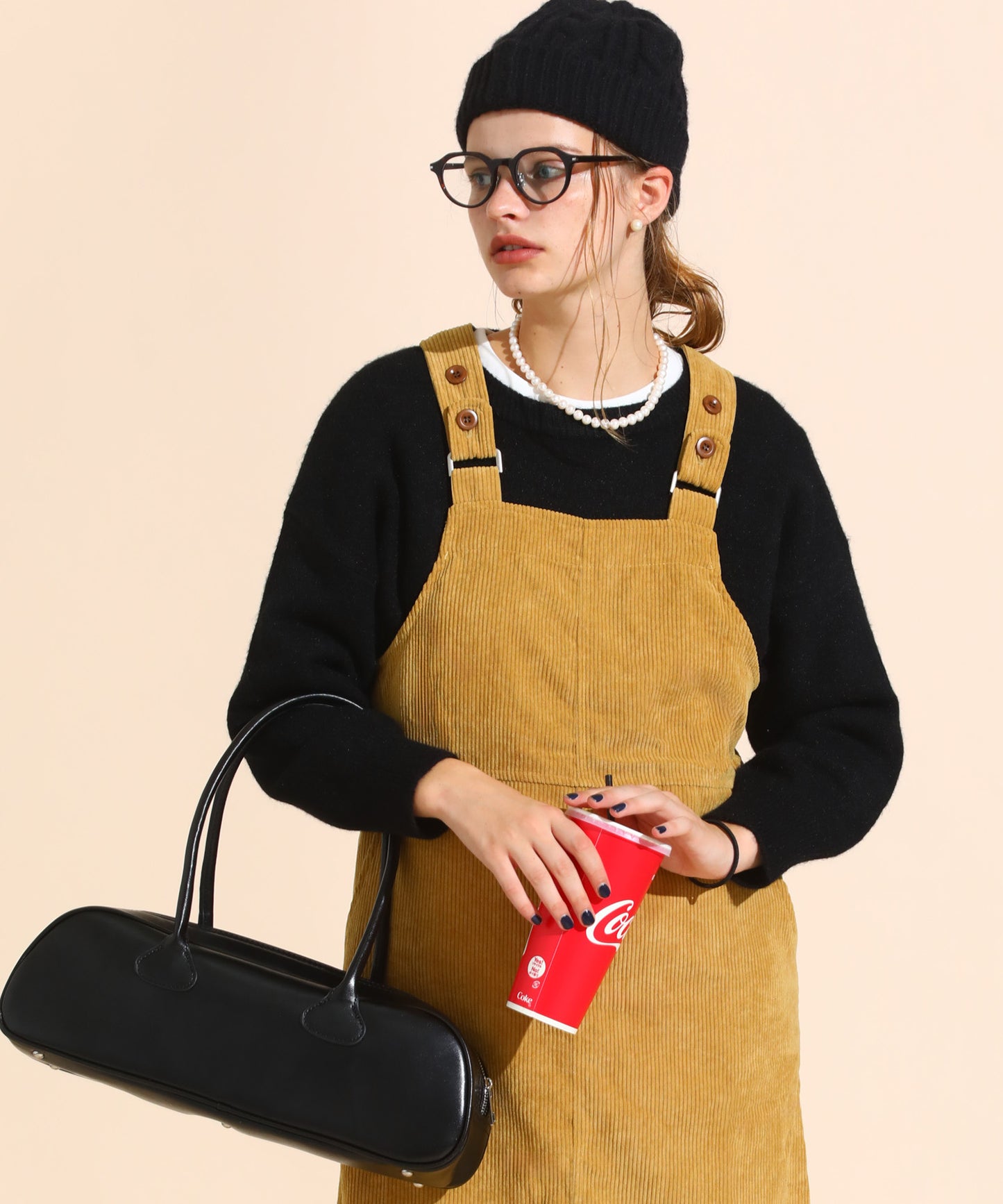 コーデュロイジャンパースカート