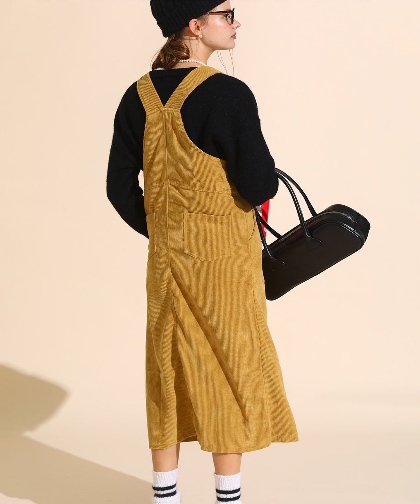 コーデュロイジャンパースカート