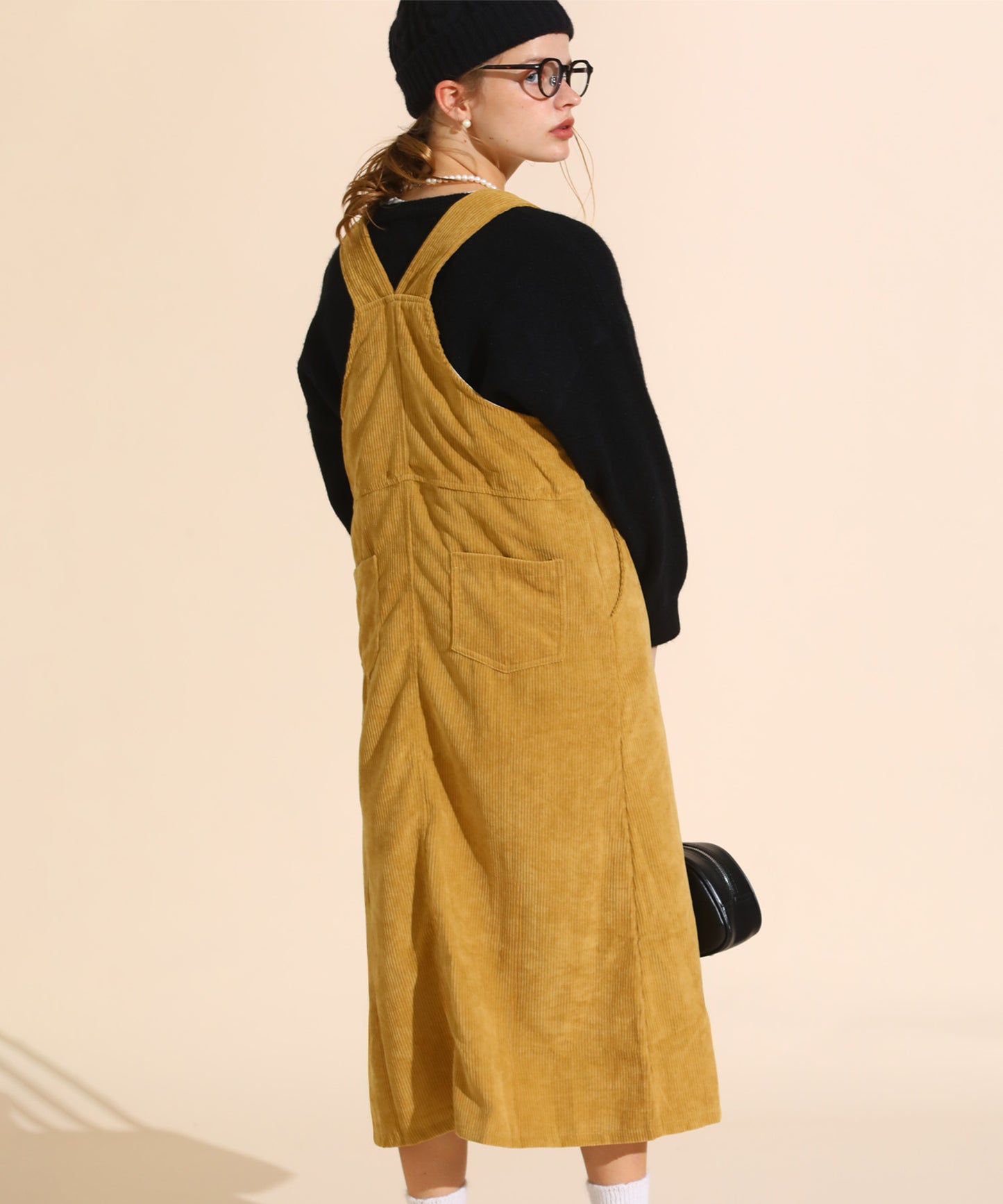 コーデュロイジャンパースカート