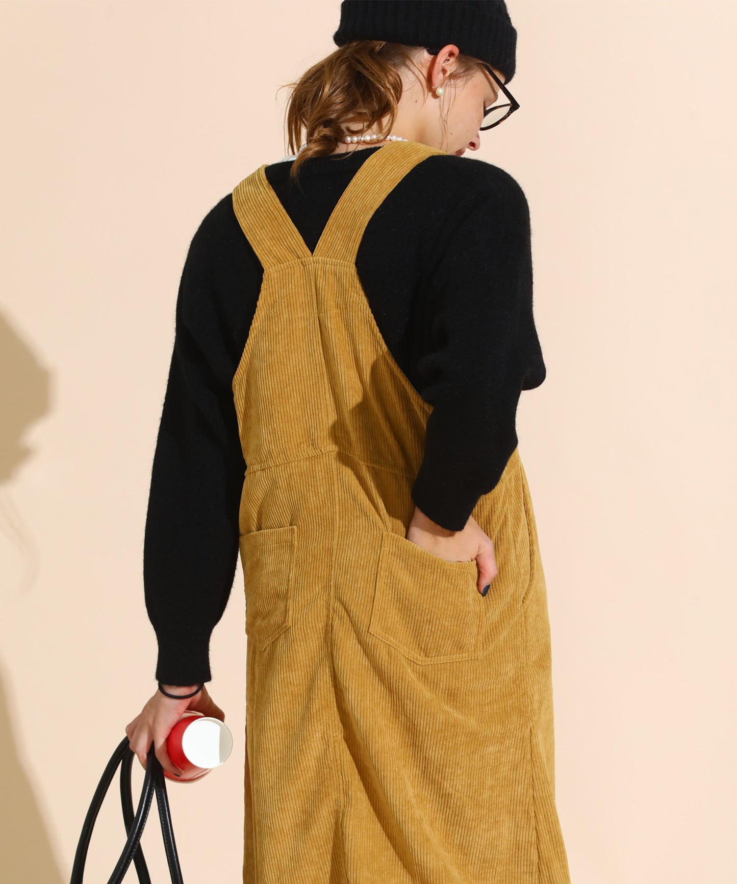 コーデュロイジャンパースカート