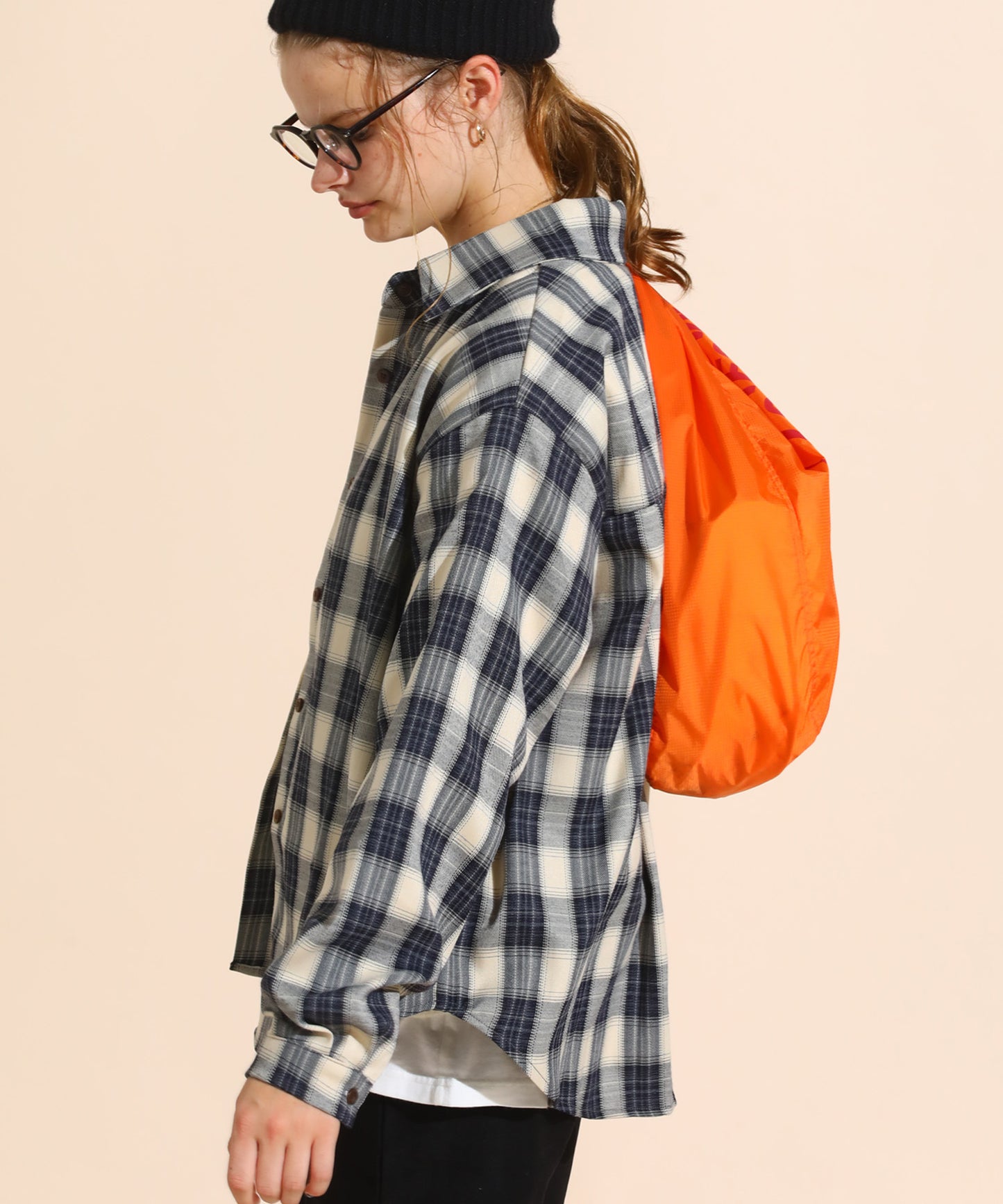 チェックコーデュロイシャツ