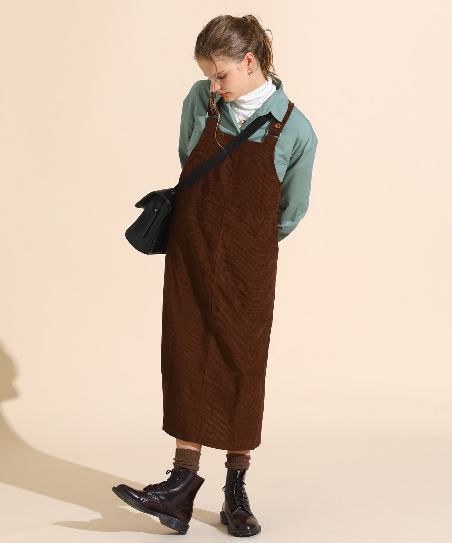 コーデュロイジャンパースカート