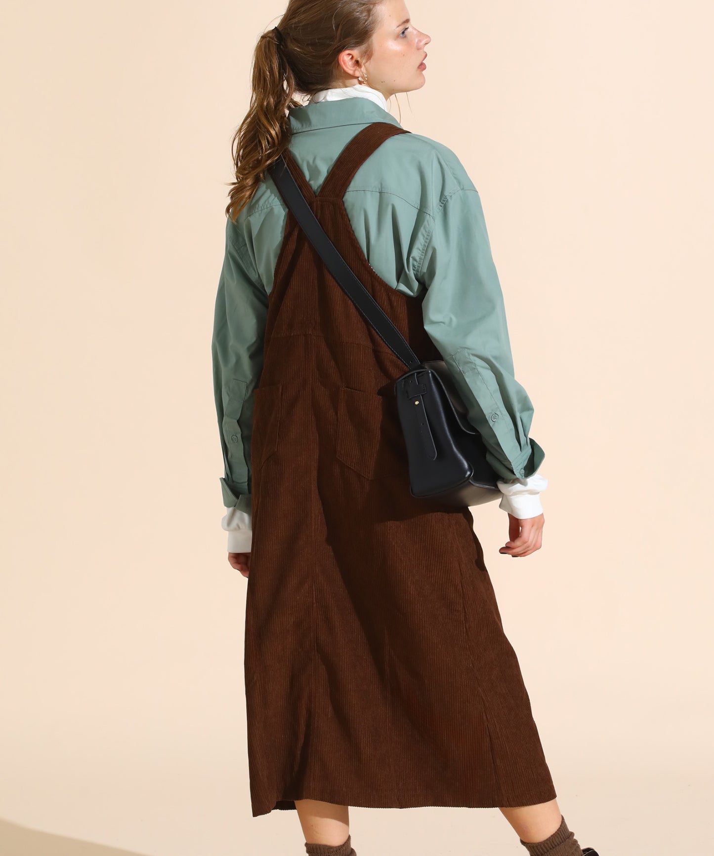 コーデュロイジャンパースカート