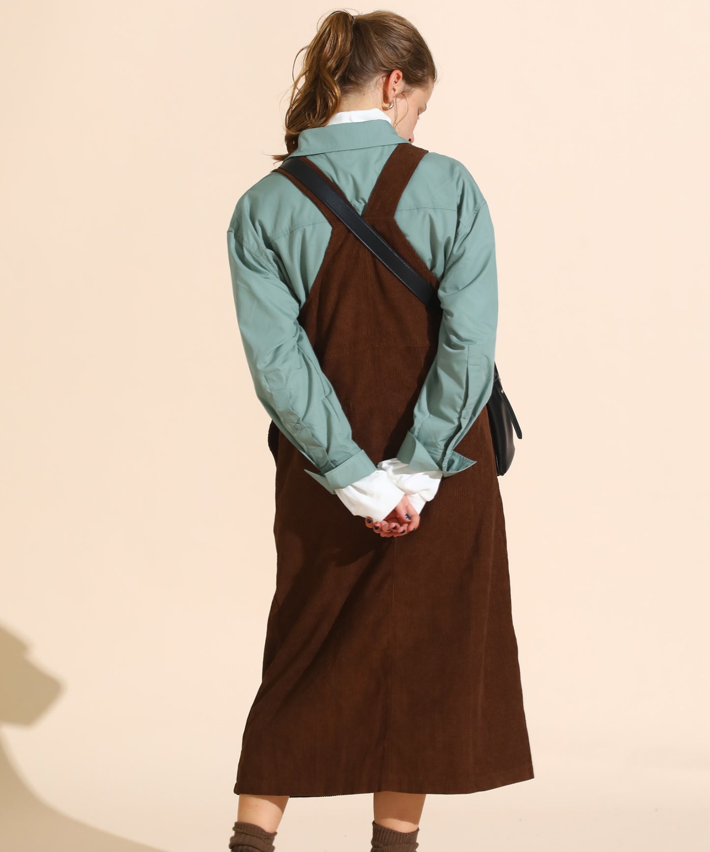 コーデュロイジャンパースカート