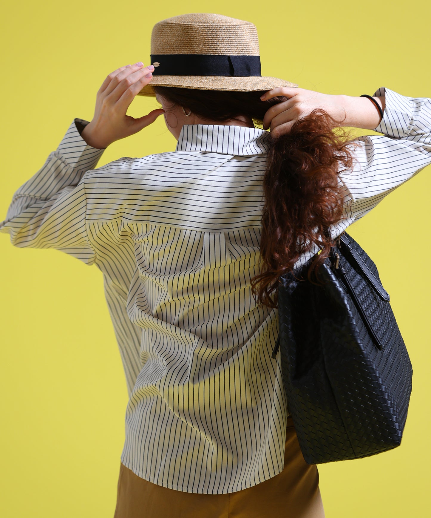 リボンカンカン帽