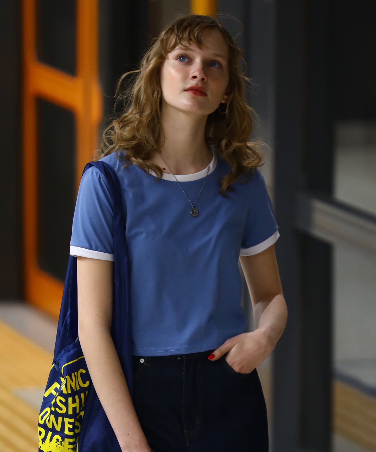 クロップドリンガーTシャツ/SCNB-TH01