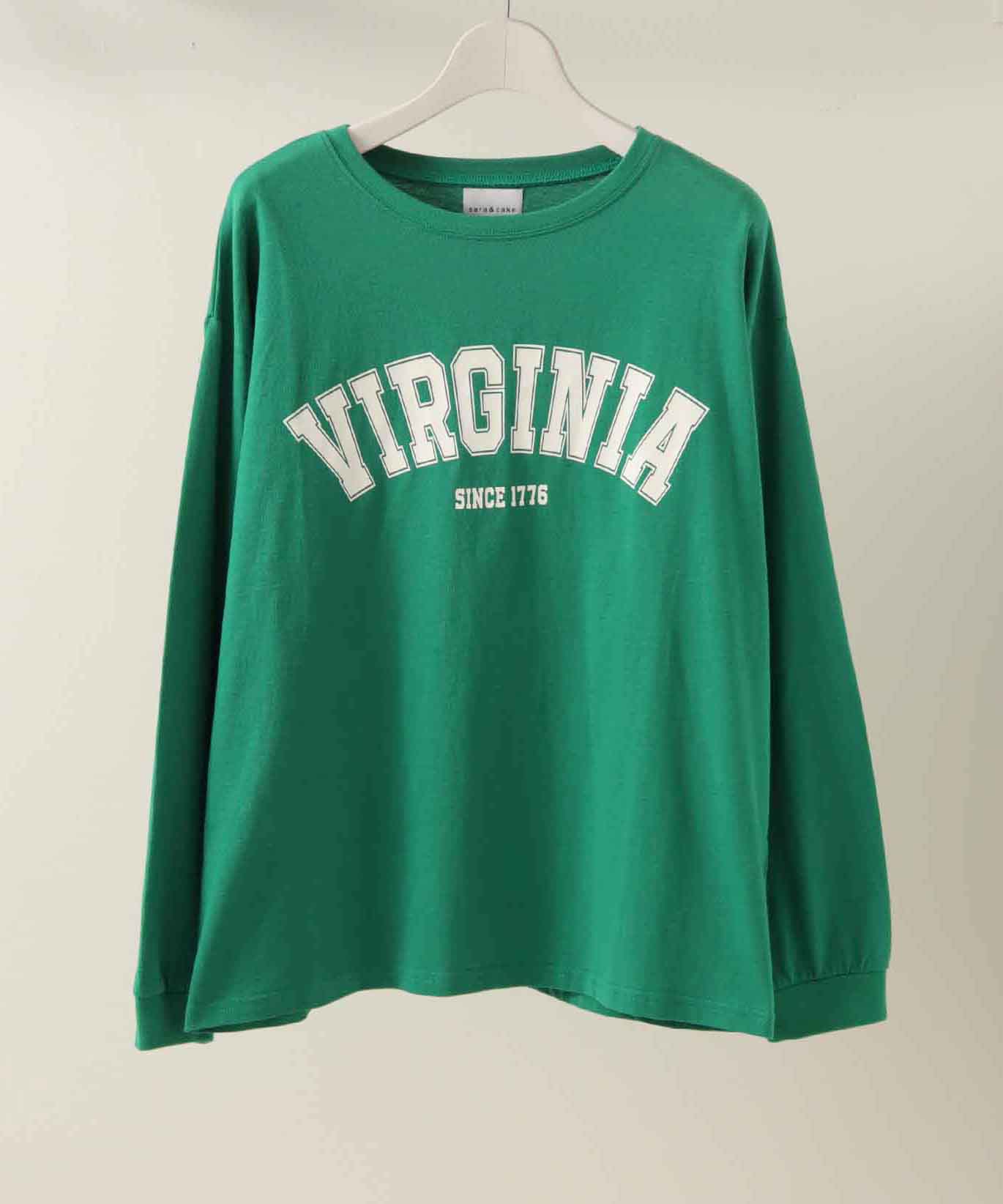 VIRGINIAロゴ 天竺ロングスリーブカットソー