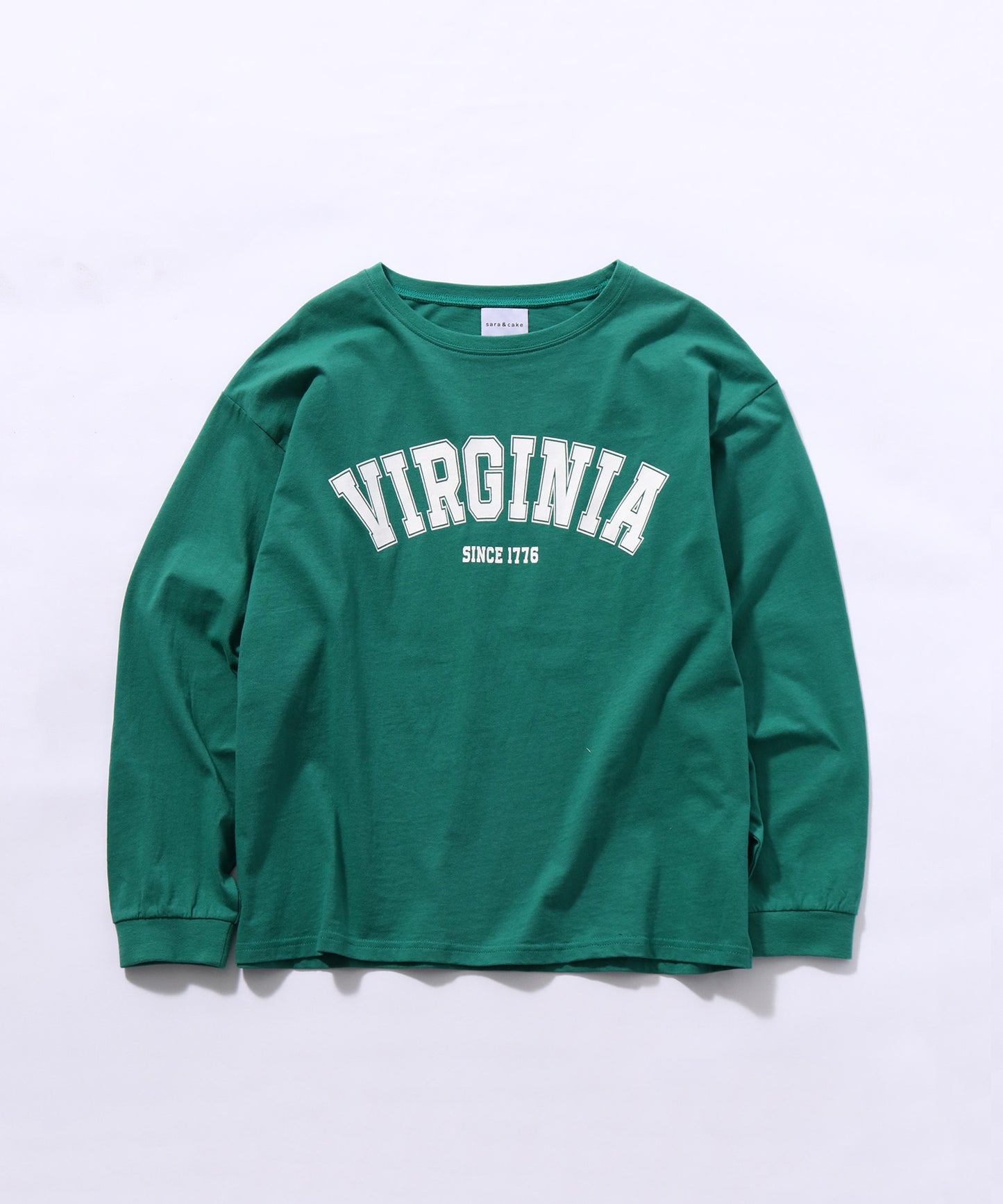 VIRGINIAロゴ 天竺ロングスリーブカットソー