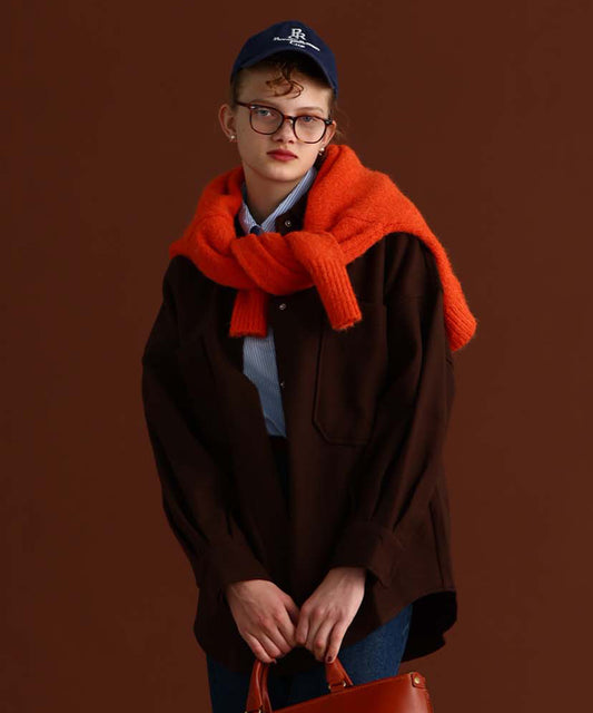 ビッグサイズシャツジャケット/SCAD-BL05