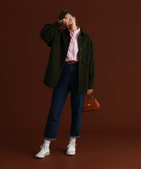 ビッグサイズシャツジャケット/SCAD-BL05