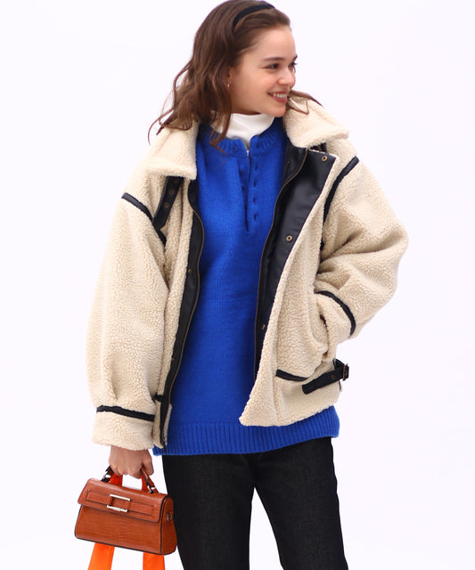 ボアB-3 ショート丈ミリタリーブルゾン/SCAB-CO13